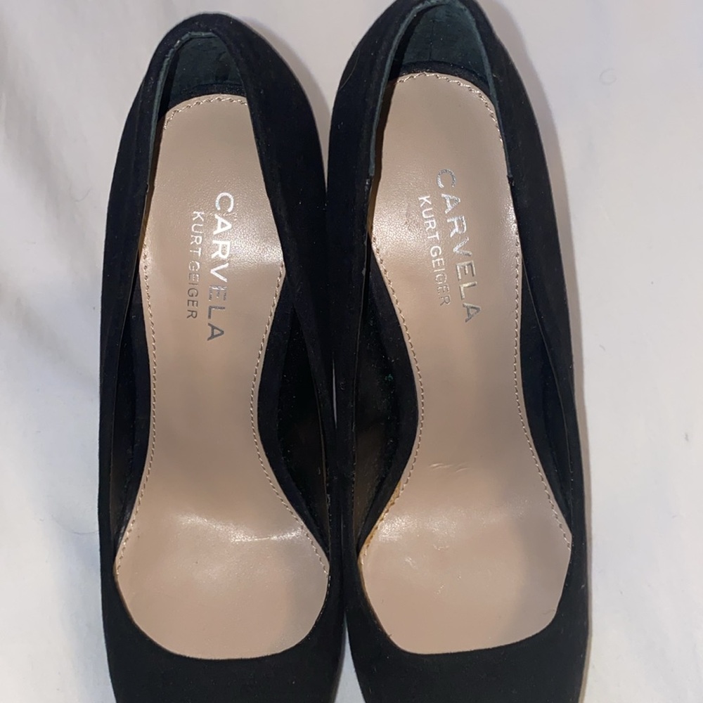 Kurt Geiger platform heels (4”/1”) black suede Size 5.5 GORGEOUS! - Picture 5 of 8